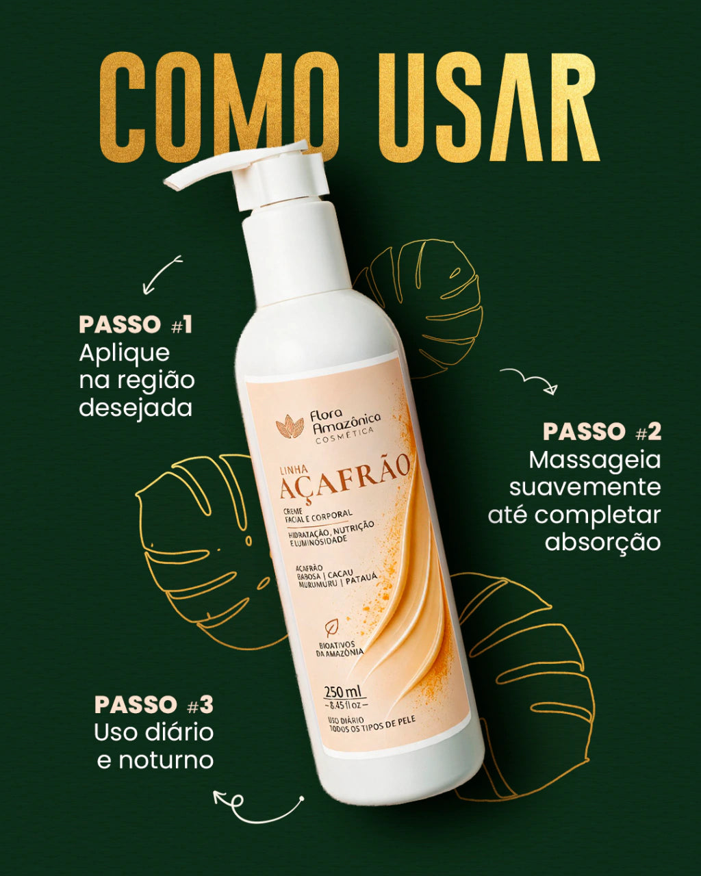 Creme Açafrão, Pepino e Babosa 250ml