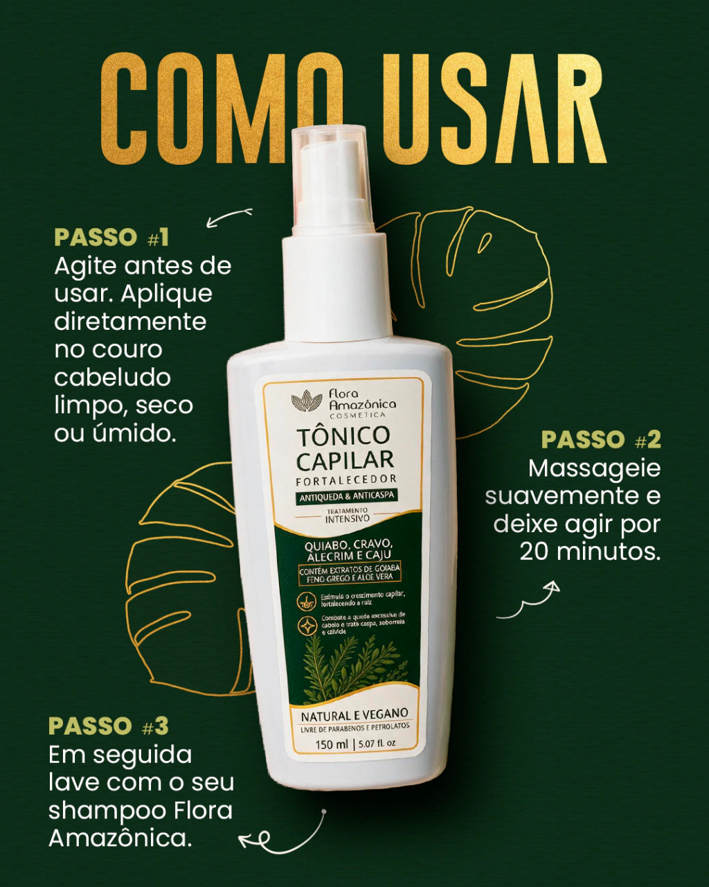 Tônico capilar fortalecedor