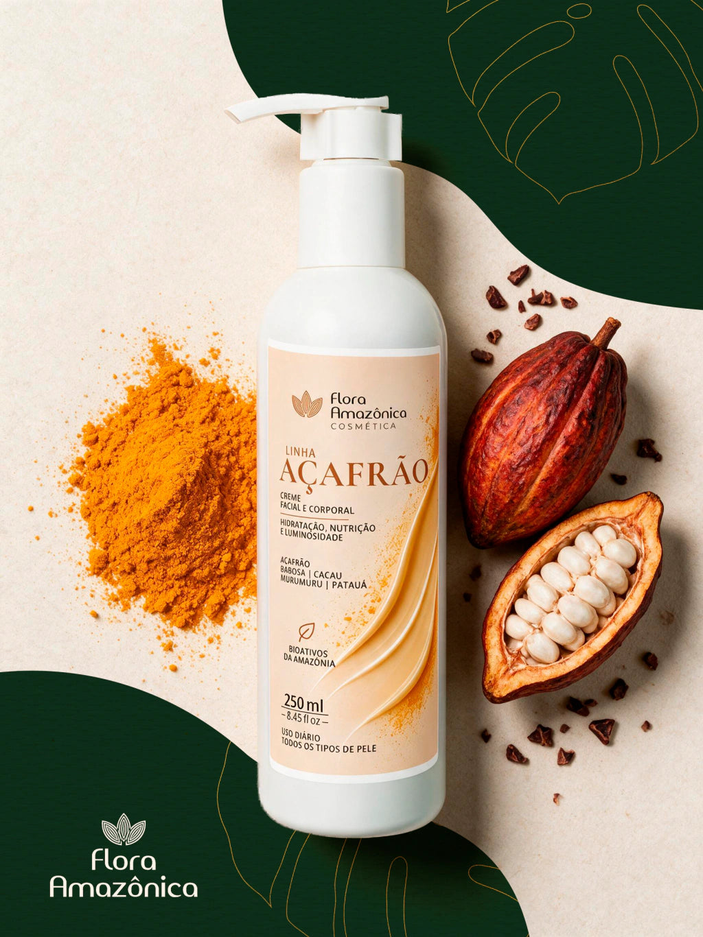 Creme Açafrão, Pepino e Babosa 250ml