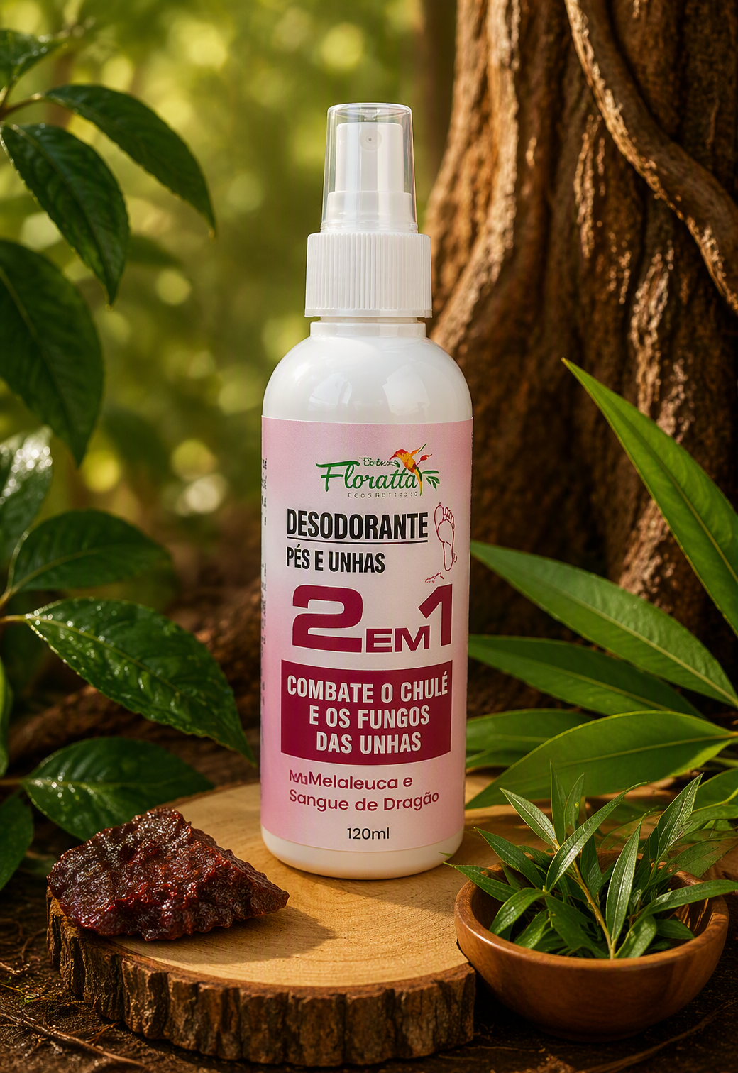 Desodorante Pés e Unhas 2 em 1 Amazone-se – Antifúngico, Antiodor e Proteção Completa 120ml