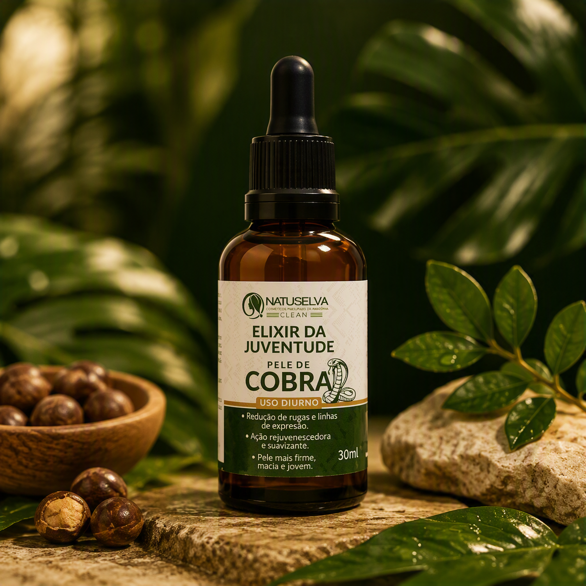 Elixir da Juventude Pele de Cobra | Sérum Firmador 30ml