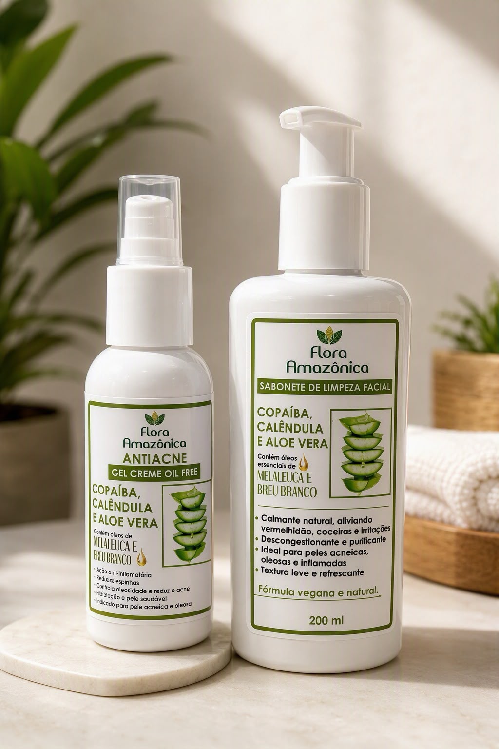 Kit Antiacne Natural – Copaíba, Calêndula e Aloe Vera