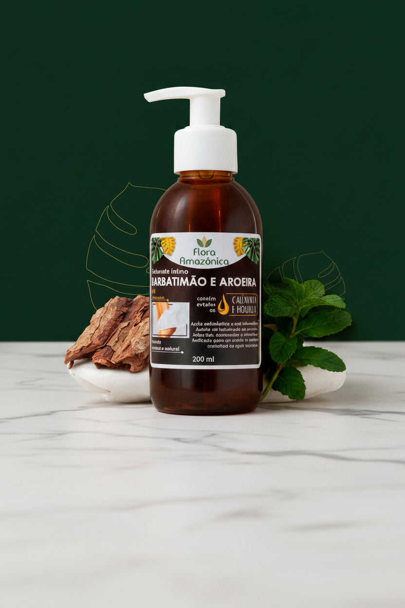 Sabonete Íntimo Barbatimão e Aroeira Amazone-se – Proteção Natural, Equilíbrio e Bem-Estar com Plantas Medicinais 200ml