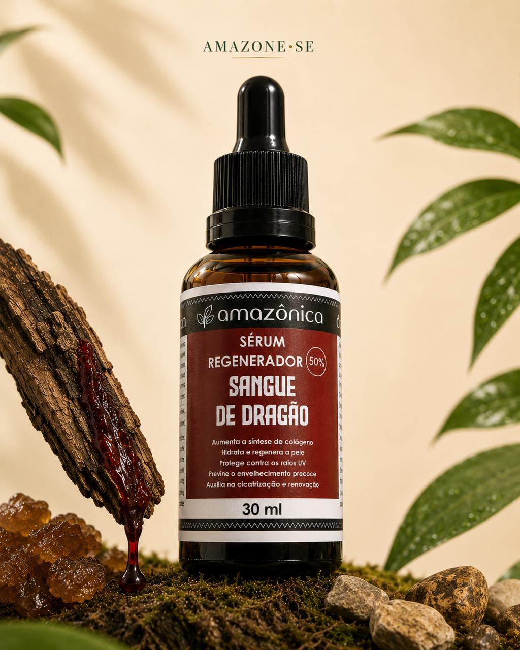 Sérum Regenerador Sangue de Dragão Amazone-se – Cicatrizante, Anti-inflamatório e Antioxidante Amazônico 30ml