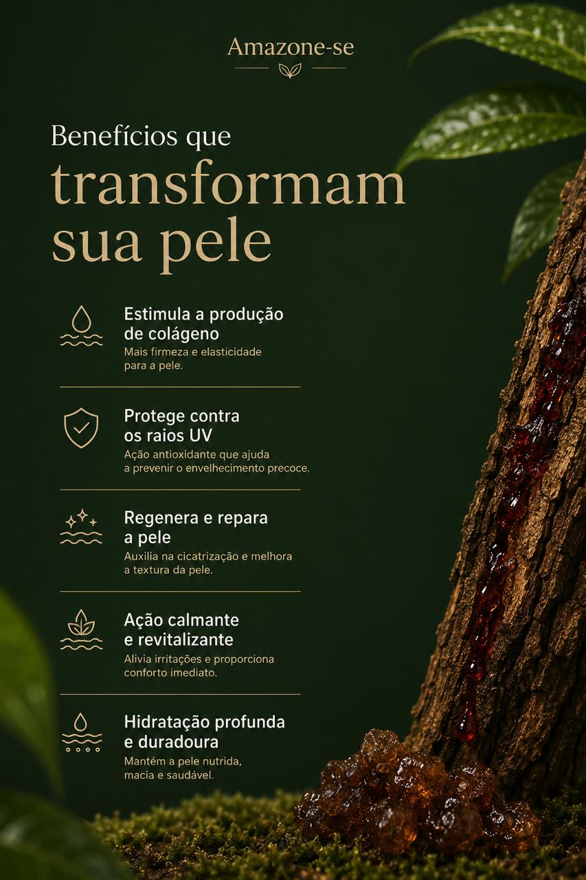 Sérum Regenerador Sangue de Dragão Amazone-se – Cicatrizante, Anti-inflamatório e Antioxidante Amazônico 30ml