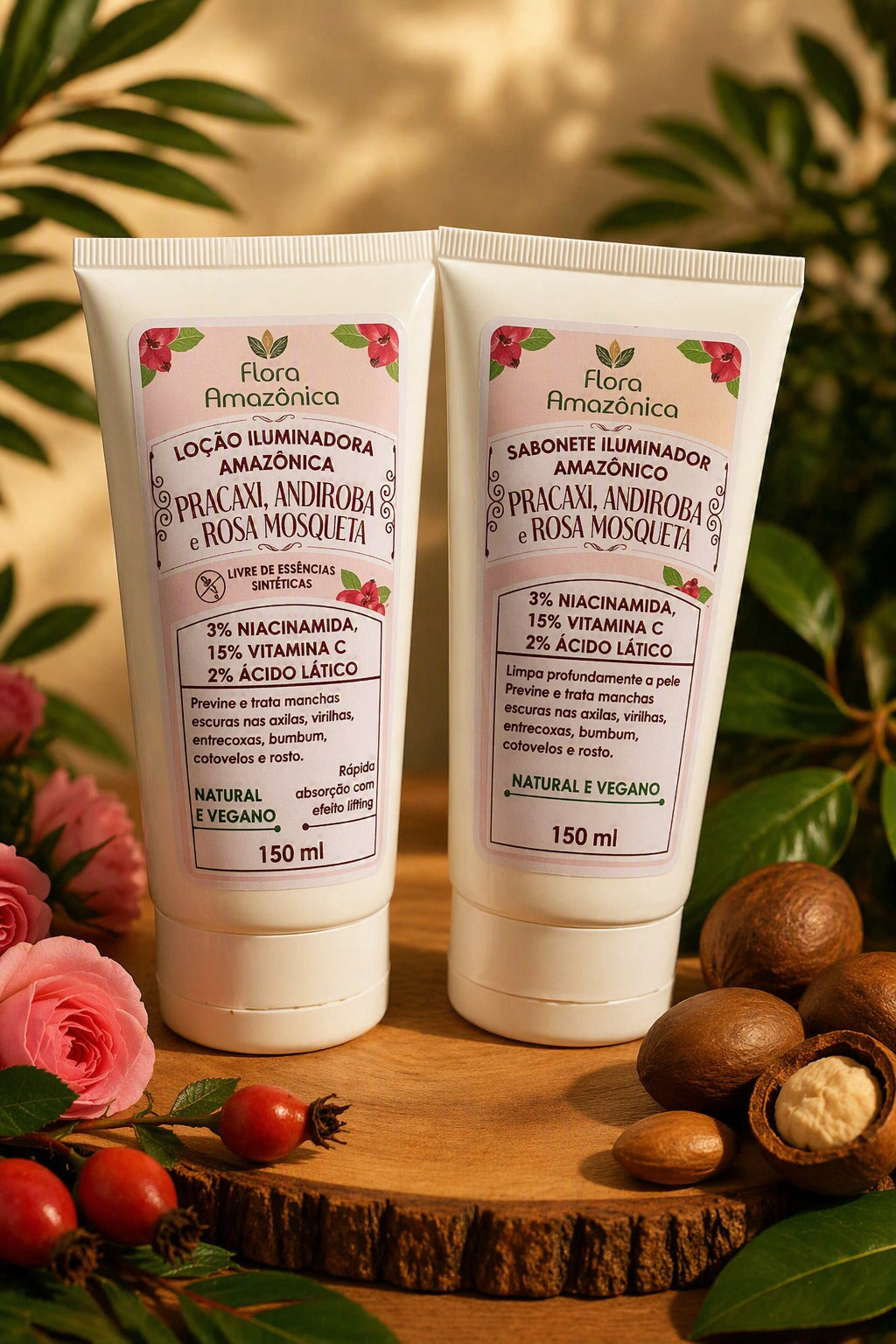 Kit Iluminador Niacinamida 3% Amazone-se – Clareamento e Uniformização da Pele