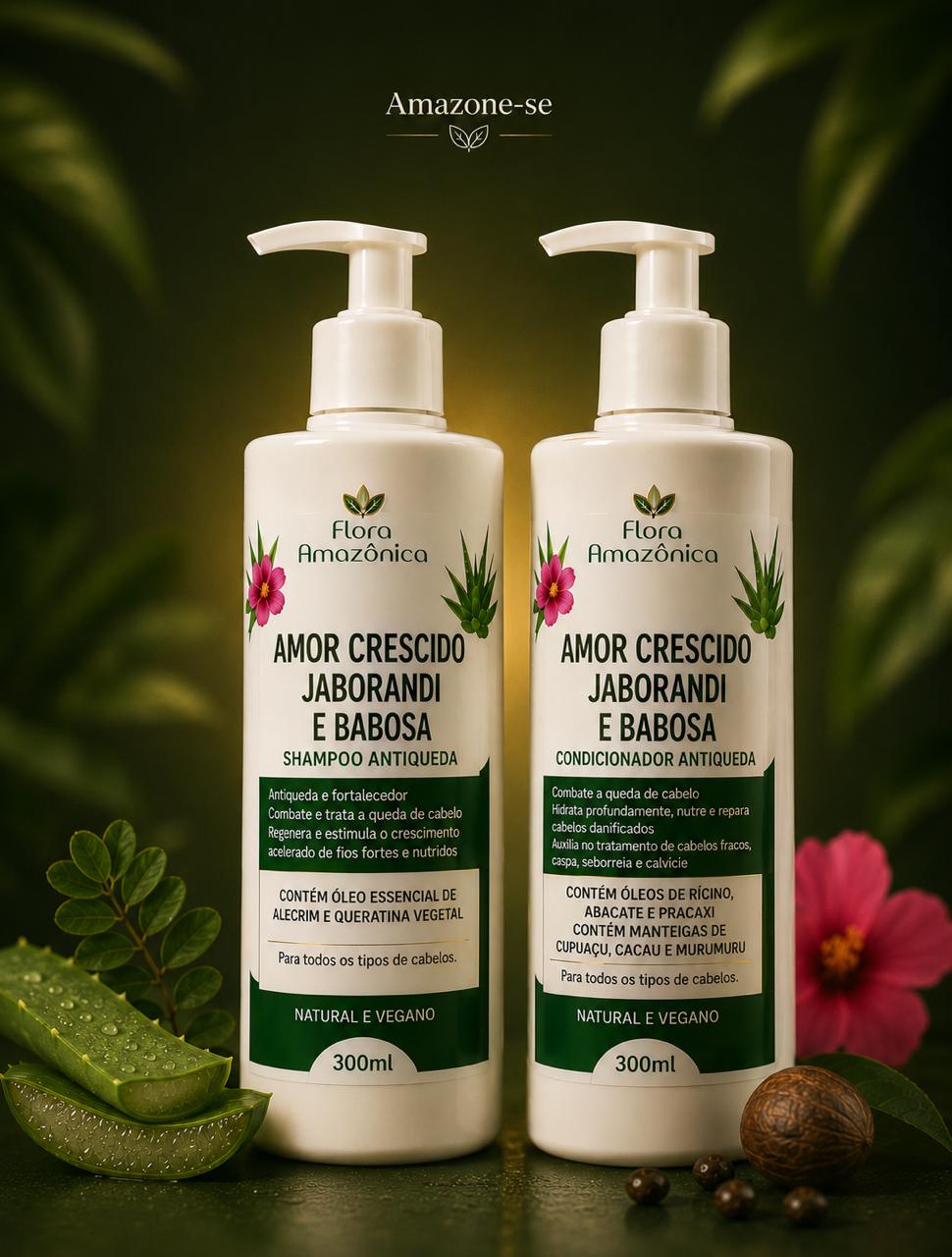 Kit Capilar Amor Crescido, Jaborandi e Babosa | Amazone-se
